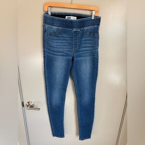 Old Navy Women's Rockstar Tall Dark Blue Super Skinny Jeggings